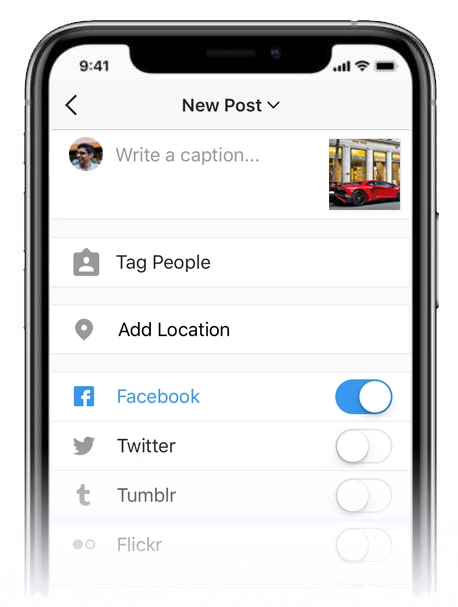 Creating a new Instagram post
