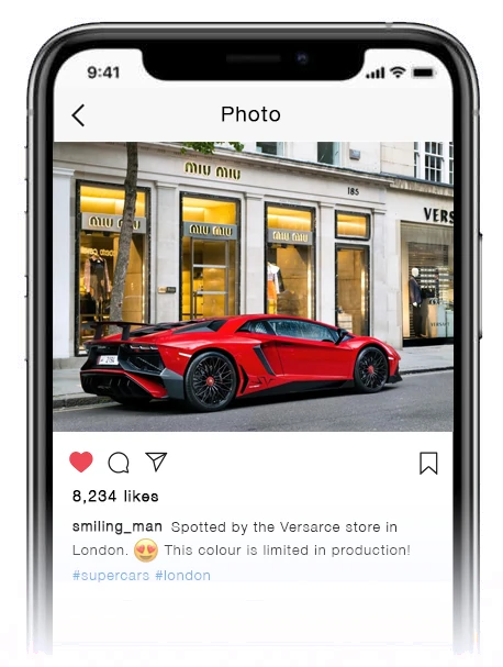 An Instagram post displaying its likes
